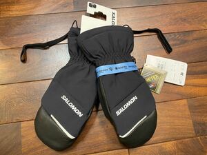 ★ サロモン SALOMON PROPELLER MITTEN GORE-TEX LC1900100 ミトングローブ ゴアテックス sizeL 本革 ブラック 新品未使用タグ付 手袋