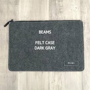 【BEAMS】 ビームス ケース ファイル 雑誌付録 雑貨 文具 事務用品 灰色 グレー A4サイズ