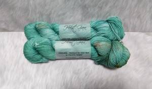 輸入 毛糸　Holst Garn　ホルストガーン　Highland　ハンドダイド　ハイランドウール80％　50g×2個セット　Minted Glory　海外