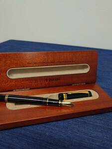 PARKER パーカー　The Parker Duofold Centennial　デュオフォールド センテニアル　万年筆　ペン先18K ケース付 【TSMT-8】