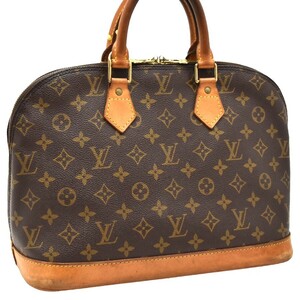 1円 ◇ 美品 LOUIS VUITTON ルイヴィトン ハンドバッグ アルマPM M53151 モノグラム ブラウン◇Cip