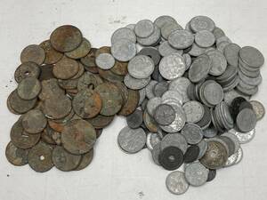 日本古銭まとめ　一銭　二銭　五銭 十銭　など　大量　硬貨　アンティーク　コレクション　総重量約470ｇ