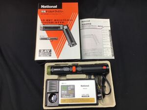 S6305【 充電式 ペンドリルドライバー 】 本体 EZ6220 ペン型 充電器 EZ20L10 ナショナル 電池パック 動作品 National