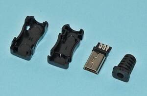 USBコネクタ オス Bタイプ mini-B プラグ 要半田付け ケーブルの補修などに DIY