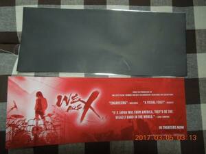 X JAPAN 「WE ARE X」 第1週入場者特典ステッカー 赤 YOSHIKI TOSHI Toshl HIDE PATA TAIJI HEATH SUGIZO