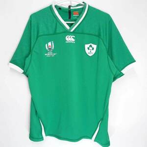 【中古】カンタベリー ラグビーワールドカップ 日本 2019 RWC2019 アイルランド代表 IRFU ホーム テスト ジャージ L メンズ CANTERBURY