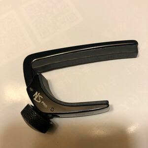 カポタスト PLANET WAVES NS PRO アコギandエレキ 黒　軽量　中古