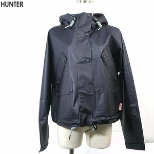 新品 HUNTER ハンター レディース レインウェア スモック ジャケット サイズ表記(S) ネイビー