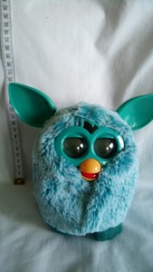 Furby（ファービー）Boom　2012年　エメラルドグリーン（青）　フランス語版　＊動作確認済