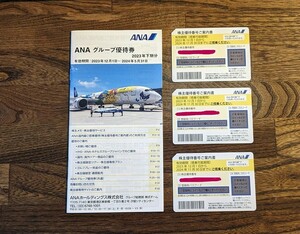 【送料無料・最新版】ANA/全日空 株主優待券3枚(有効期限2024年11月30日まで)とクーポン冊子(ANA グループ優待券)