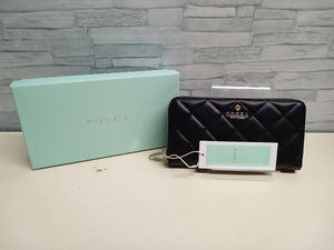 美品 TOCCA トッカ PVTZSW0150 PILA LONG WALLET ブラック 長財布