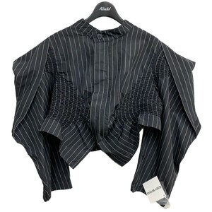 ISSEY MIYAKE 23AW CONTRACTION Jacket収縮加工プリーツZIPUPデザインシャツジャケット 8069000104547