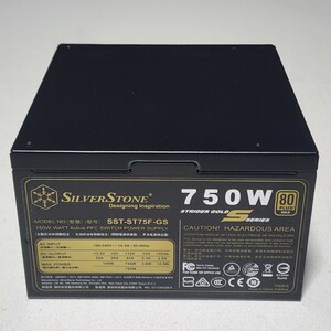 SilverStone SST-ST75F-GS 750W 80PLUS GOLD認証 ATX電源ユニット フルプラグイン 動作確認済み PCパーツ