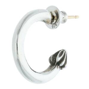 クロムハーツ Chrome Hearts HOOP PLAIN/プレーンフープ シルバーピアス 中古 SS13