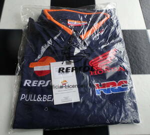 レプソル ホンダ チームウェア ポロシャツ(ネイビー XXLサイズ) Repsol Honda TEAMWEAR POLO HRC MotoGP #93 マルク・マルケス RC213V
