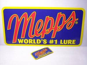 メップス　Mepps　特大　ビッグ　ステッカー　ボート　デカール　WORLD’S #1 LURE　車、ボート等に。