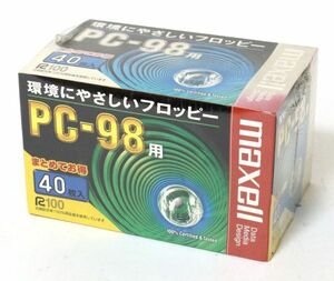 ◆ 【未開封】 maxell FD フロッピーディスク 3.5インチ 2HD 40枚入 PC-98用 MFHD8.C40K ◆NHC09179　マクセル