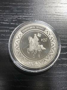 リベリア共和国 20ドル銀貨 徳川家康 TOKUGAWA IEYASU REPUBLIC OF LIBERIA 1997 コイン ケース付き