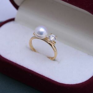 リング 真珠指輪 真珠アクセサリ 天然真珠 淡水真珠 本真珠 誕生日プレゼント 新型 女性 フリーサイズ 上質真珠 パーティー 新品 zz65