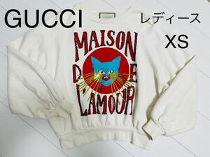 GUCCI グッチ　ねこ　スウェット　レディースXS スパンコール トレーナー