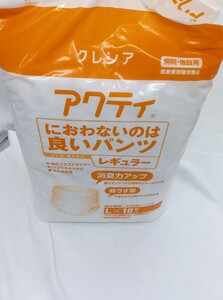 【埼玉県草加市直接引取可】日本製紙クレシア　アクティ におわないのは良いパンツ　Lサイズ　未使用 72枚まとめ　大人 おむつ 男女共用 ⑤