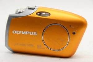 【返品保証】 オリンパス Olympus μ-mini DIgital オレンジ AF 2x コンパクトデジタルカメラ s6248