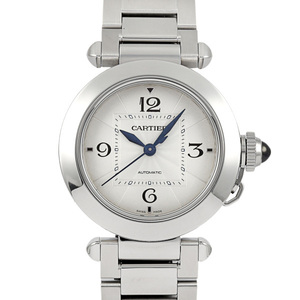 カルティエ Cartier パシャ ドゥ ウォッチ WSPA0013 シルバー文字盤 中古 腕時計 レディース