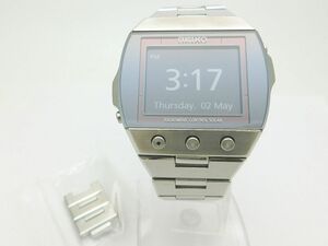 1000円スタート 腕時計 SEIKO セイコー ブライツ S770-0AA0 電波ソーラー デジタル メンズ コマ付き ボタン操作難有 AMI D207