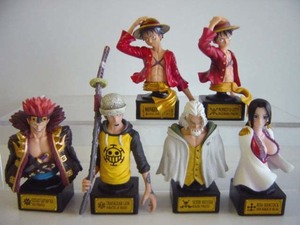 ★Hjx28LtワンピースONEPIECE STATUE 01レア入フルコンプ6種胸像♂BANDAIバンダイ♀400円〓010815_s