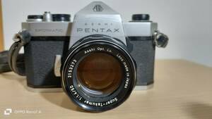 (3019)ASAHI PENTAX】ペンタックス SPOTMATIC SP 一眼レフカメラ / Super- TAKUMAR 50mm 1：1.4　☆動作未確認、シャッター操作確認済み