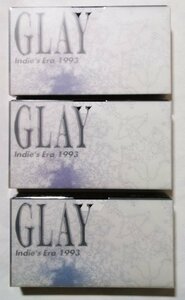 未開封[VHS]3本セット　 GLAY『 INDIE’S ERA 1993 VOL.１・VOL.２・VOL.３ 』