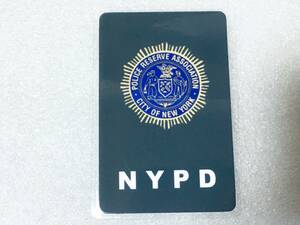 ☆ アメリカ 人気 刑事アクション系 映画 ドラマ グッズ ニューヨーク警察のバッジのロゴのIDカード ☆