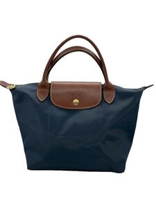 LONGCHAMP◆ハンドバッグ/ナイロン/GRY/無地/1621089300