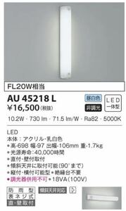 【未開封／新品】KOIZUMI コイズミ照明 LED 防雨型ブラケット AU45218L LED 