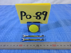 PO-89〒/Snap-onスナップオン コンビネーションレンチ 5mm 5.5mm各1本 ラジコンカー製作 精密作業 ハンドツール 機械メンテ工具 美品