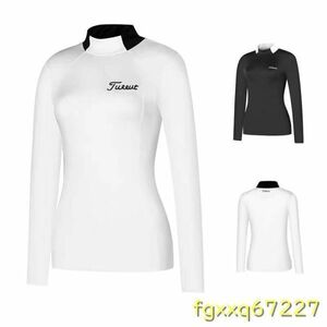 Zo101：★人気　女性用長袖Tシャツ 快適で速乾性 しなやか ファッショナブル ラウンドネック 高品質 ゴルフ秋