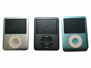 【静0510-29】【1円スタート】送料250 iPod nano 4GB 8GB Apple アップル A1236 通電確認済み 線あり まとめ 本体 中古品 現状品 APPLE 