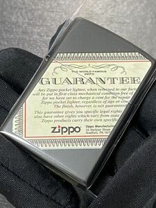 zippo GUARANTEE BLACK 前面加工 希少モデル 2015年製 ギャランティー ブラック シルバーインナー 2015年製