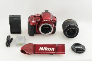 [美品] Nikon ニコン D5300 + AF-S 18-55mm II レンズ #1446AB