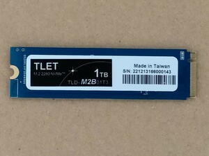 TLET TLD-M2B01T3 M.2 2280 PCIe NVMe 1TB 【SSD】