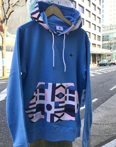  USA正規品 【L】 LRG エルアールジー Pullover プルオーバー パーカー ヘリテージ ブルー 水色 ピンク 新品 オービット柄 ツリーロゴ