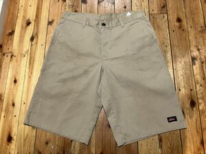 Dickies USA輸入　w36 ベージュ　100円スタート　売り切り　ハーフパンツ　ディッキーズ ワークパンツ ショートパンツ 古着 Loose 