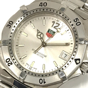 タグホイヤー プロフェッショナル デイト クォーツ 腕時計 WK1112-0 メンズ シルバーカラー文字盤 TAG Heuer