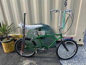 schwinn stingray 緑 復刻 シュウィン スティングレイ マッスル バイク ローチャリ ビンテージ フレーム 20インチ BMX 自転車 オールド