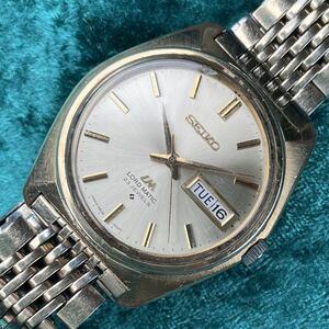 12ビンテージ 精工舎SEIKO セイコー ロードマチック 5606-7000 23石 LM ゴールド 文字盤 風防綺麗 オリジナルブレス 機械式自動巻き 