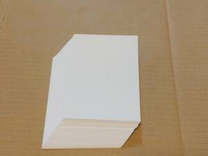 【70枚入】（送料出品者負担）はがき大用紙（100×148mm）　白、無地　案内状、挨拶状、QSLカード用紙