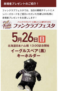 ◆格安◆ペア【定価は2枚で13,200円】5/26(日)楽天イーグルスvs北海道日本ハムファイターズ★内野指定席3塁側上段A★来場者プレゼントあり