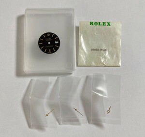 ROLEX　ロレックス　文字盤　針　 デイトジャスト DATEJUST 部品取り　黒文字盤 【a231228】