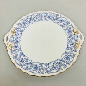 【保管品】Noritake ノリタケ Studio Collection スタジオコレクション 大皿 プレート ボーンチャイナ 洋食器 ケーキ皿 花柄 【SY04】