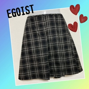 【新品未使用】EGOIST　エゴイスト　チェック　ミニスカート　膝丈スカート　フレアスカート　レディース